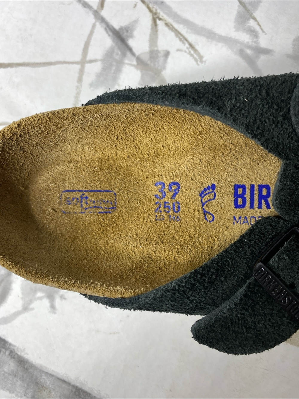Birkenstock Suede Boston Clogs - Picture 5 of 6